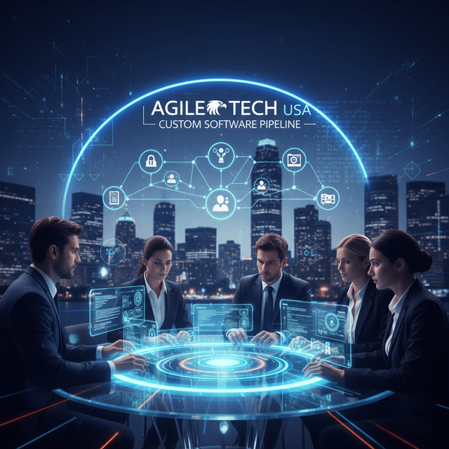 An illustrative chart showcasing agile software development trends in the USA.