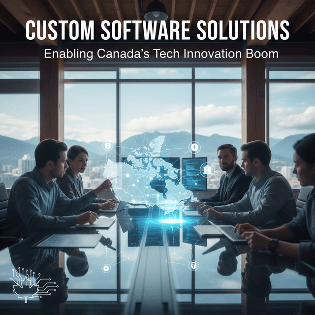 Innovative developer working on custom software in Canada