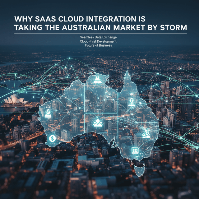 Visualization of SaaS cloud integration trends in Australia