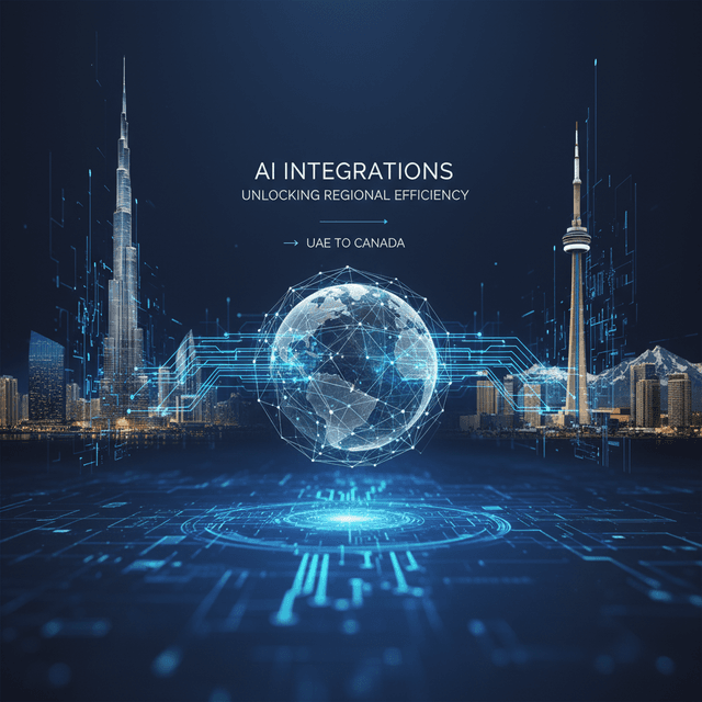 Illustration of AI technology integrated with sustainability concepts