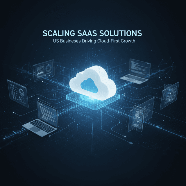 Image showing SaaS concepts, cloud infrastructure, and US business strategies