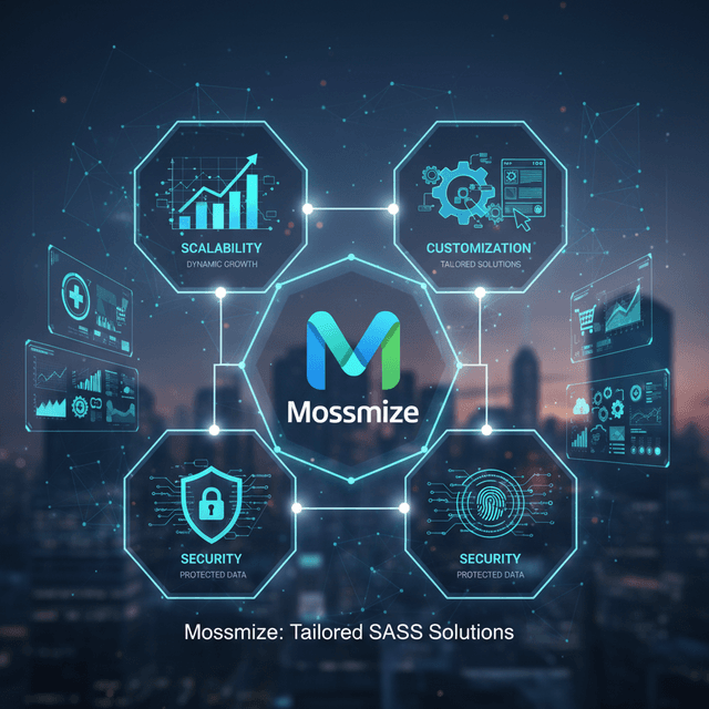 SaaS Features Redefining Market Innovation with Mossmize Illustration of SaaS features revolutionizing market-specific innovation