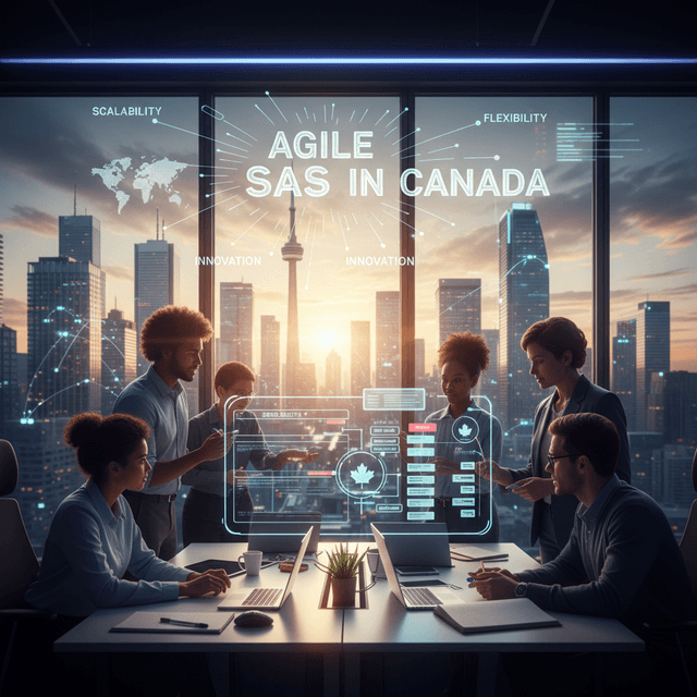 Future of Agile SaaS in Canada: 5 Shocking Predictions Abstract illustration of Agile SaaS concepts and software development in Canada
