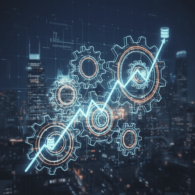 Mastering SEO: A Comprehensive Guide for Beginners An illustration of SEO concepts with graphs, keywords, and a magnifying glass