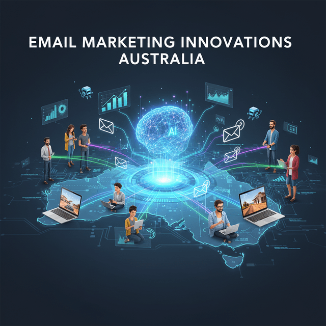 AI in Email Marketing Australia: 5 Game-Changing Predictions AI-powered email marketing concept highlighting automation and personalized communication.