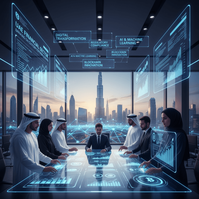 Custom Software in UAE Finance: Game-Changing Trends Dubai skyline symbolizing UAE finance sector advancements