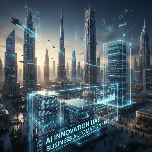 5 Shocking UAE Scalable AI Predictions Graphic depicting scalable AI applications in UAE business sectors